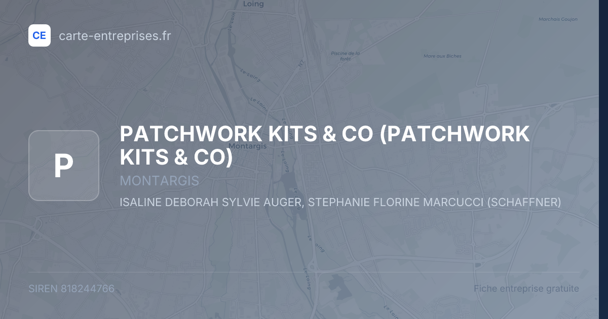 PATCHWORK KITS & CO — 818244766 — fiche entreprise