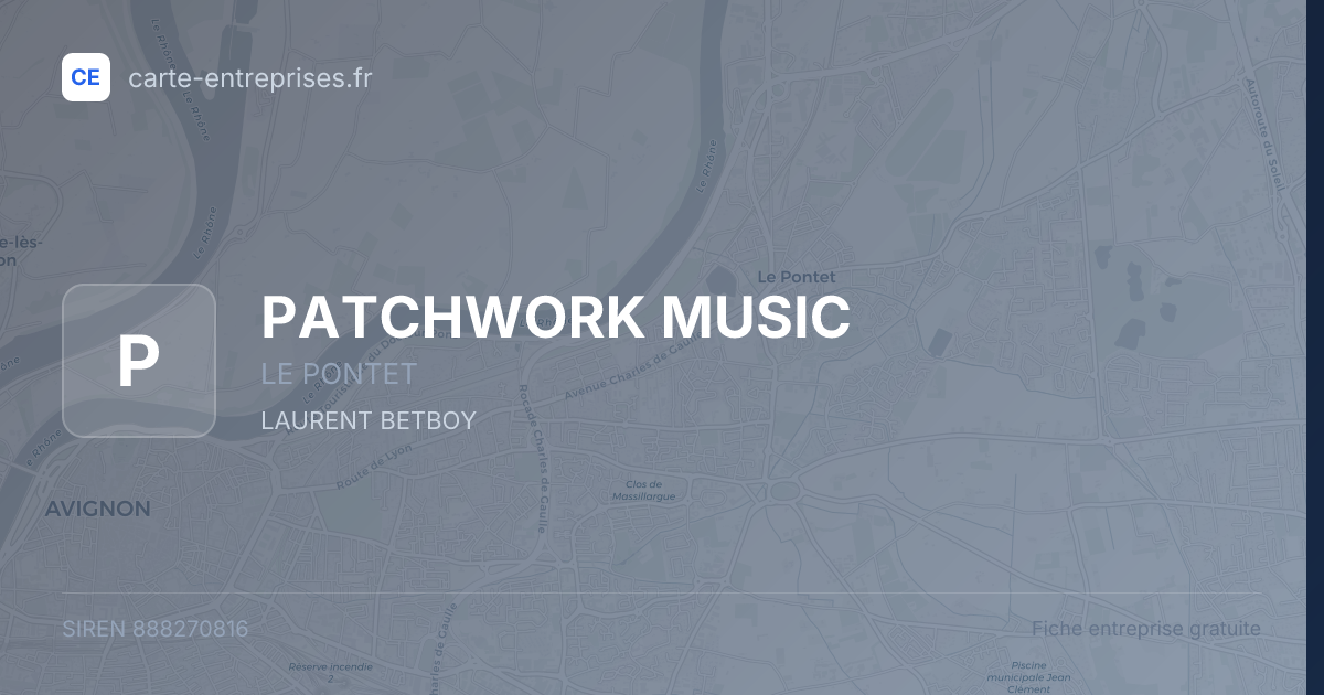 PATCHWORK MUSIC — 888270816 — fiche entreprise