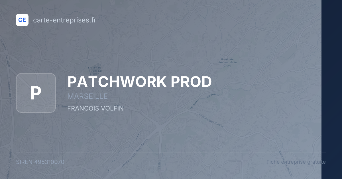 PATCHWORK PROD — 495310070 — fiche entreprise