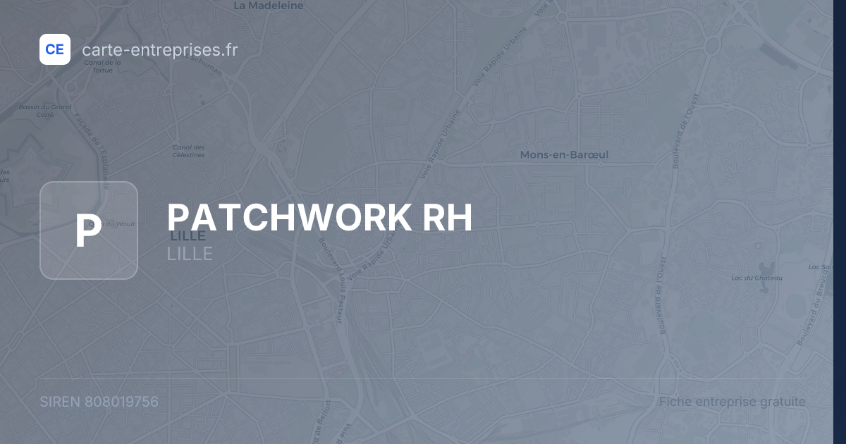 PATCHWORK RH — 808019756 — fiche entreprise