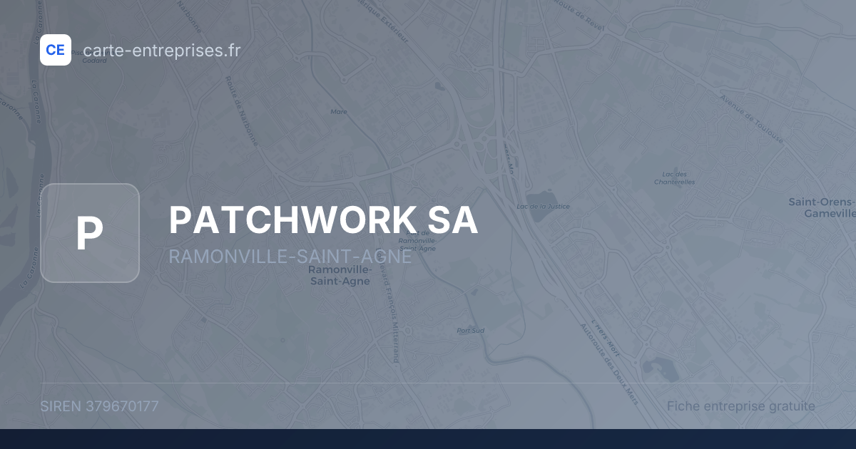 PATCHWORK SA — 379670177 — fiche entreprise