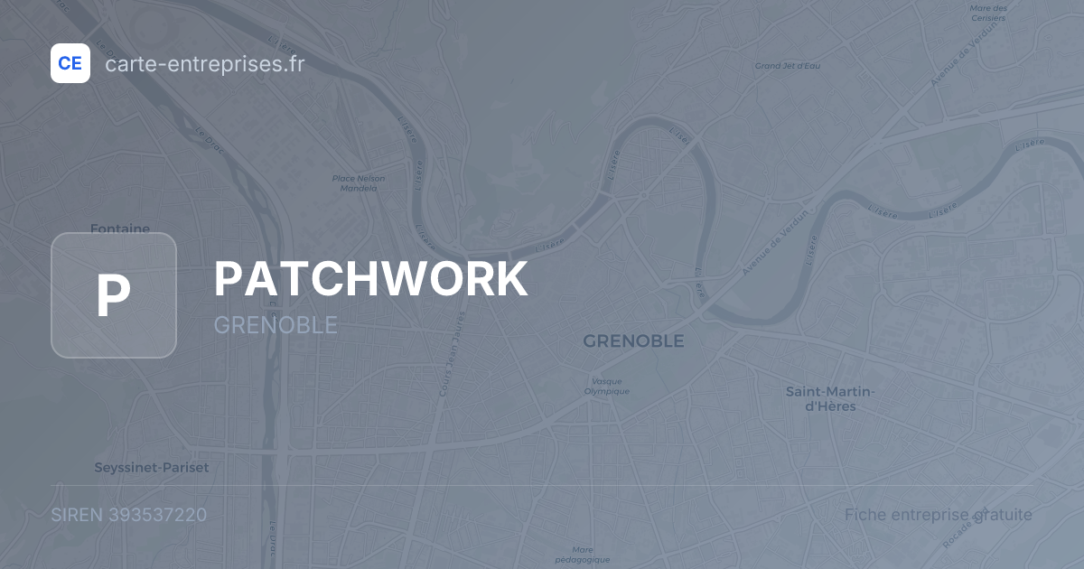 PATCHWORK — 393537220 — fiche entreprise