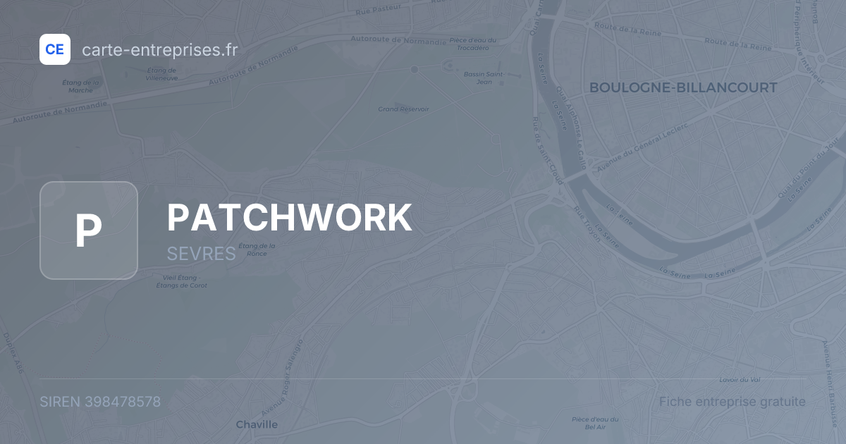 PATCHWORK — 398478578 — fiche entreprise