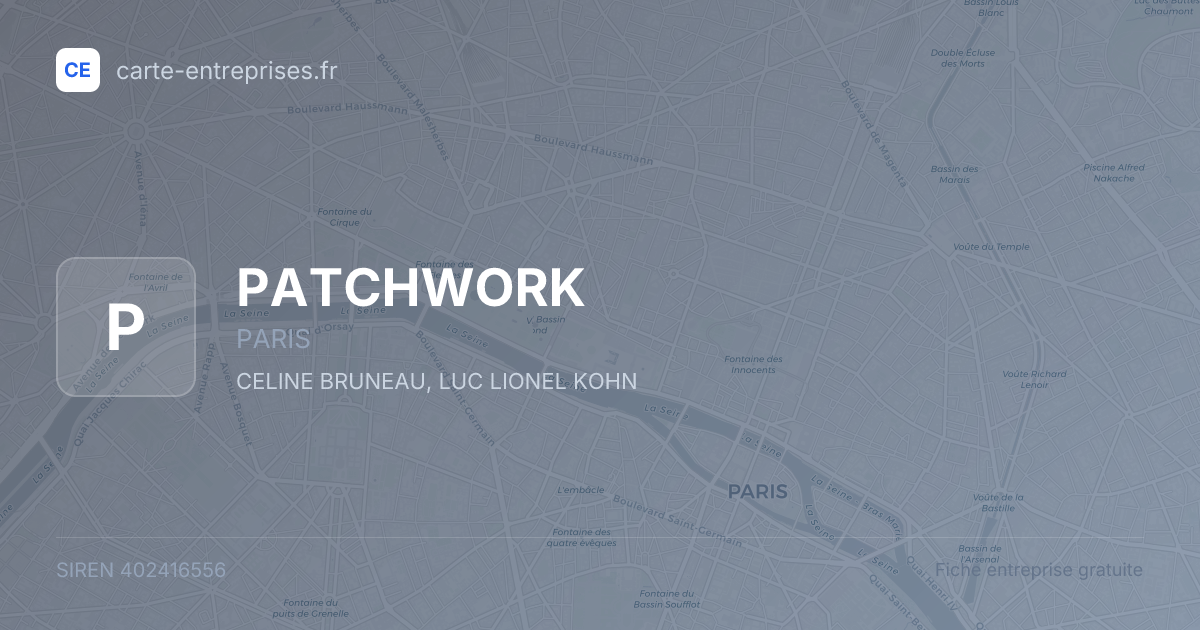 PATCHWORK — 402416556 — fiche entreprise