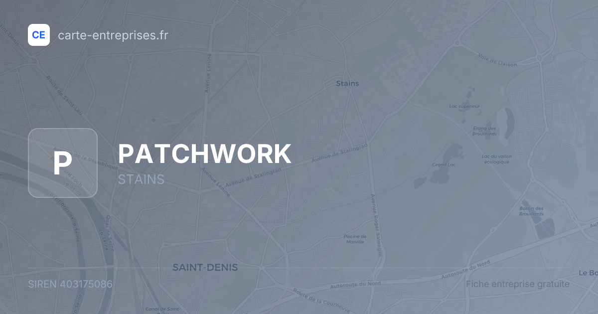 PATCHWORK — 403175086 — fiche entreprise