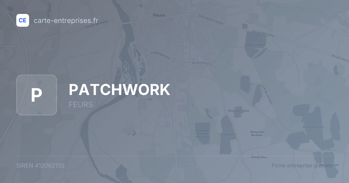 PATCHWORK — 412062135 — fiche entreprise