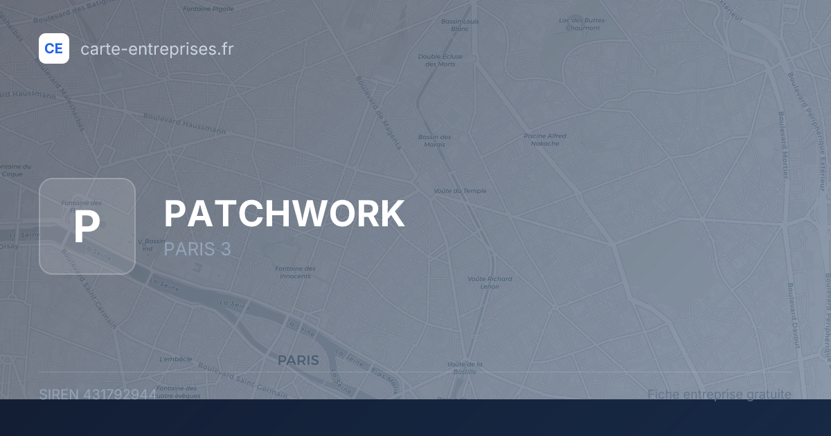 PATCHWORK — 431792944 — fiche entreprise