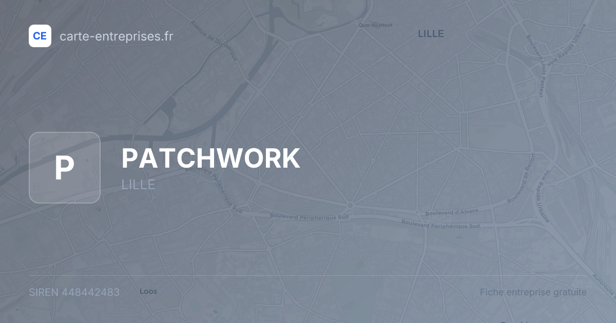 PATCHWORK — 448442483 — fiche entreprise