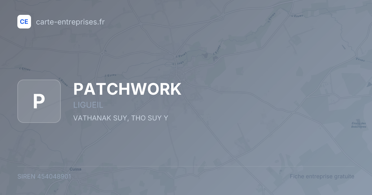 PATCHWORK — 454048901 — fiche entreprise