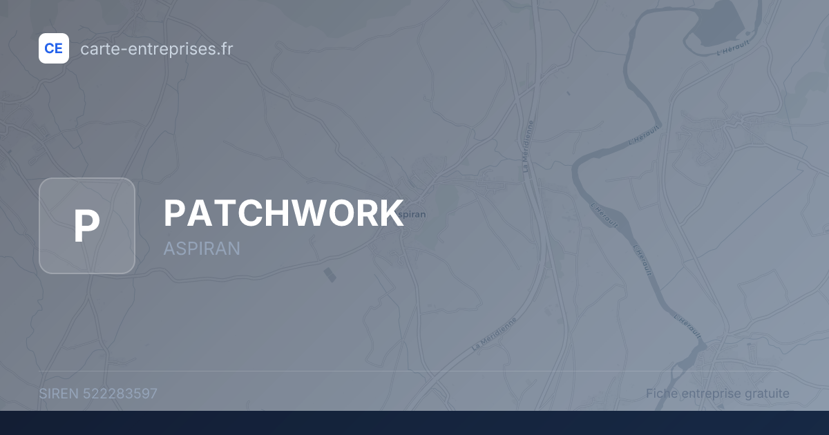 PATCHWORK — 522283597 — fiche entreprise