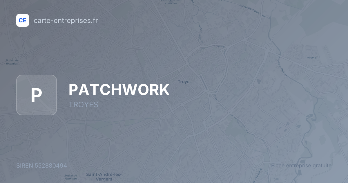 PATCHWORK — 552880494 — fiche entreprise