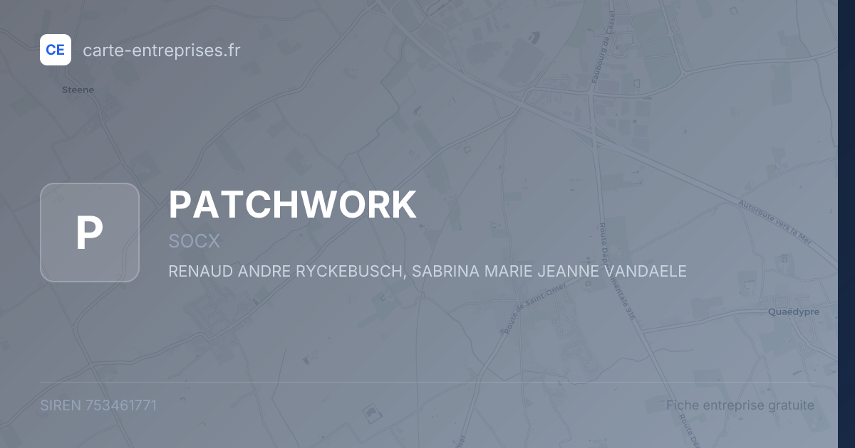 PATCHWORK — 753461771 — fiche entreprise
