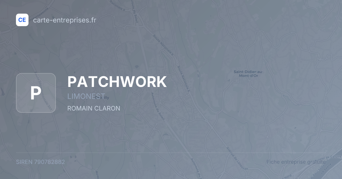 PATCHWORK — 790782882 — fiche entreprise