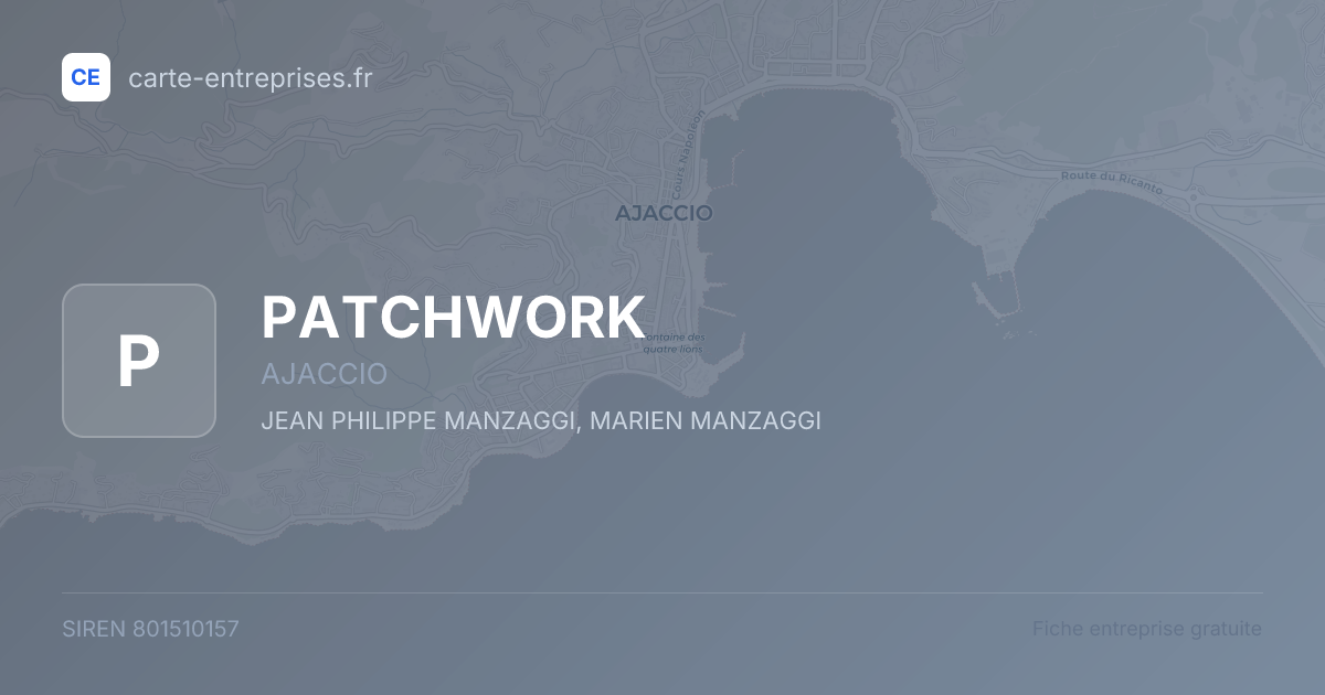 PATCHWORK — 801510157 — fiche entreprise