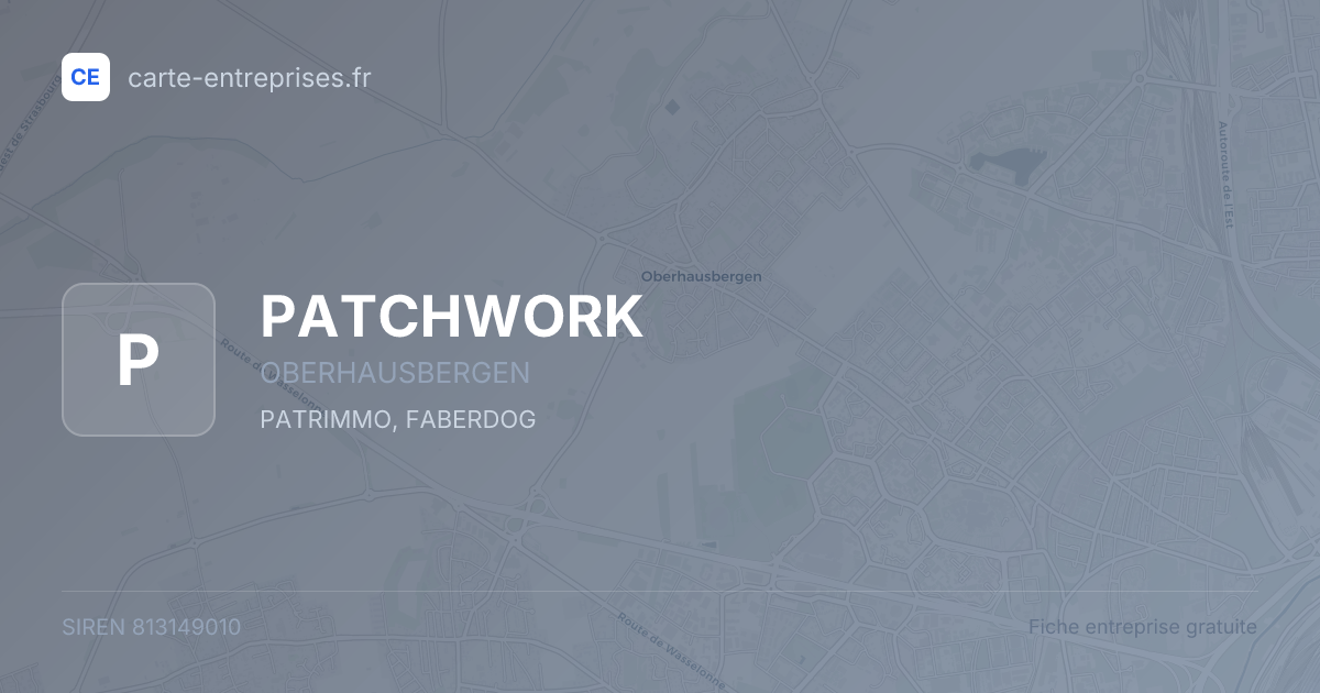 PATCHWORK — 813149010 — fiche entreprise