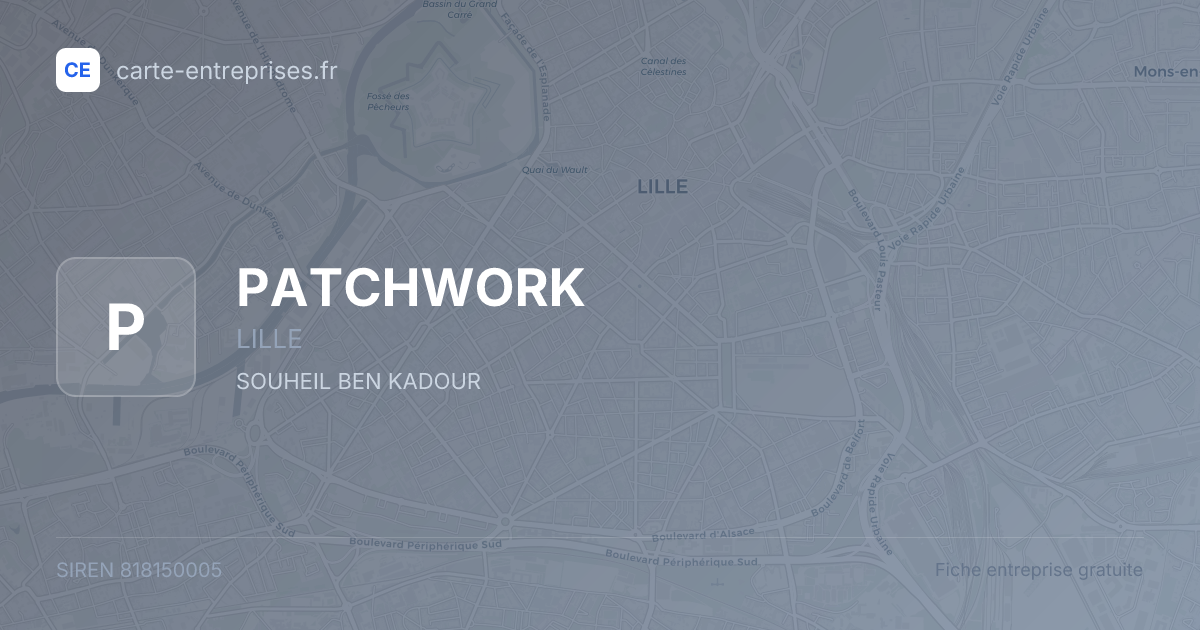 PATCHWORK — 818150005 — fiche entreprise