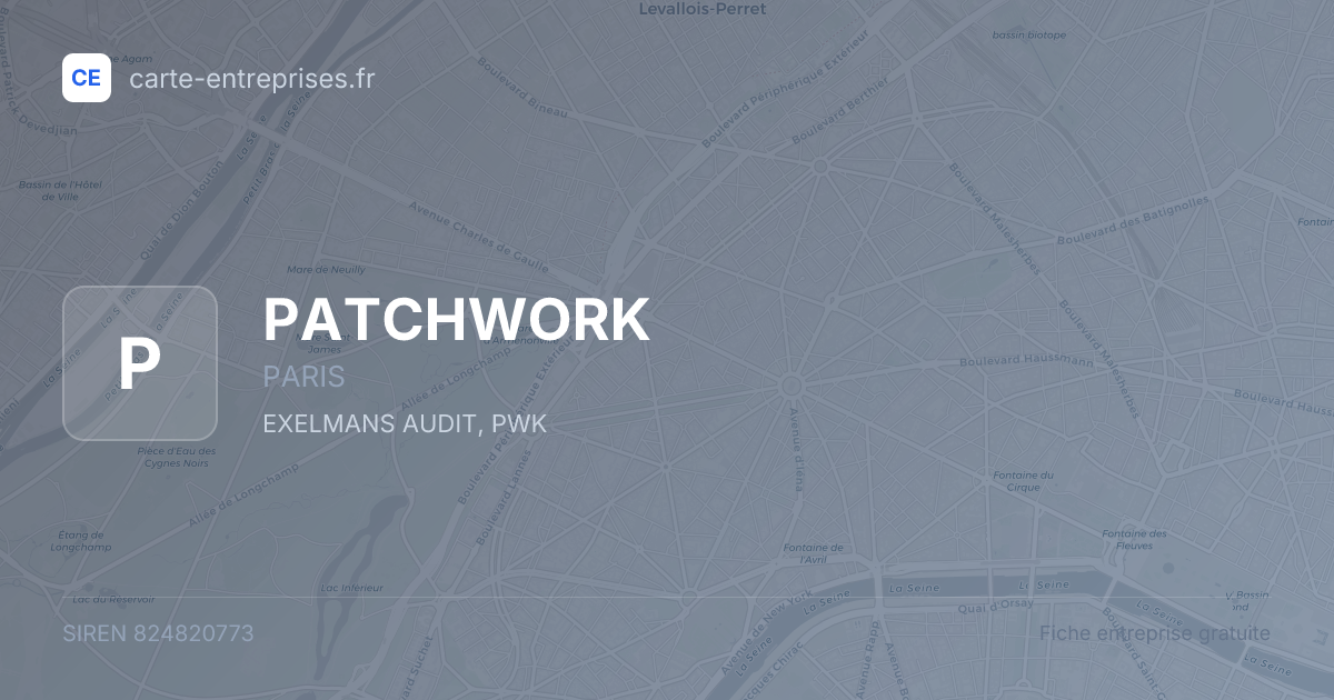 PATCHWORK — 824820773 — fiche entreprise