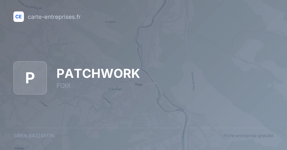 PATCHWORK — 842245136 — fiche entreprise