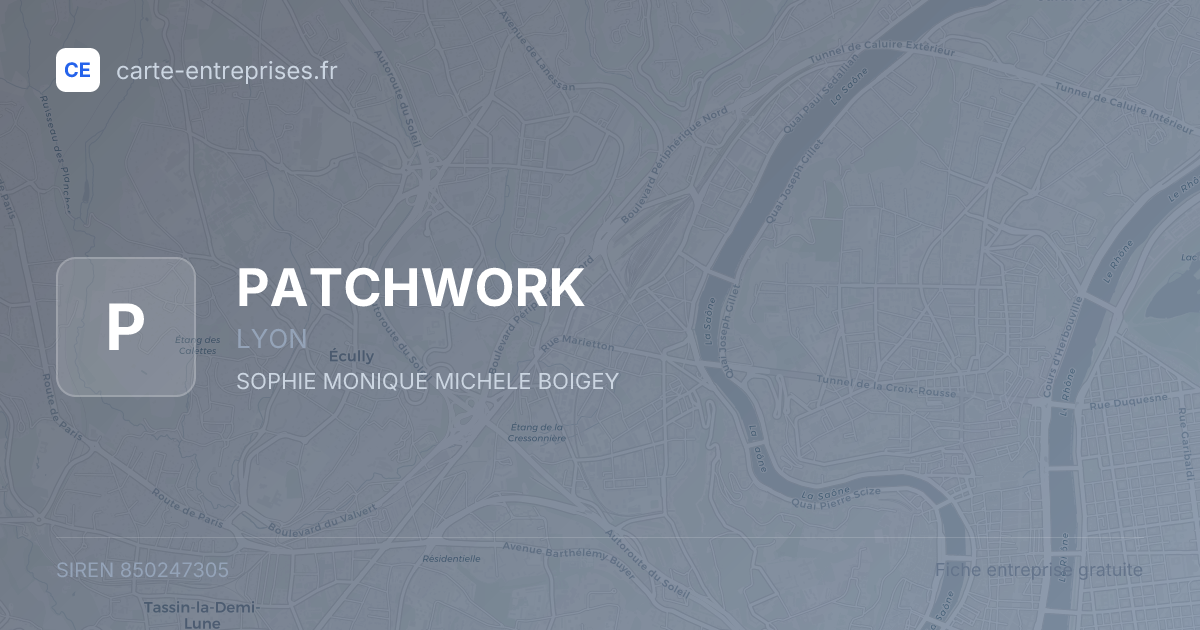PATCHWORK — 850247305 — fiche entreprise
