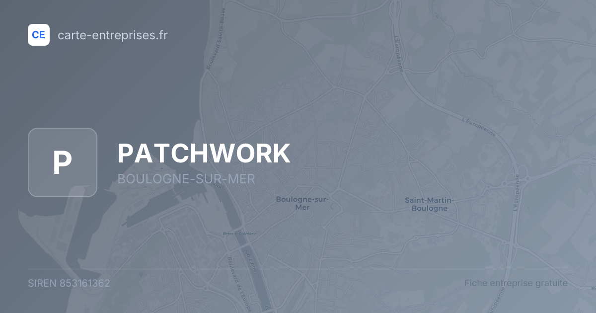 PATCHWORK — 853161362 — fiche entreprise
