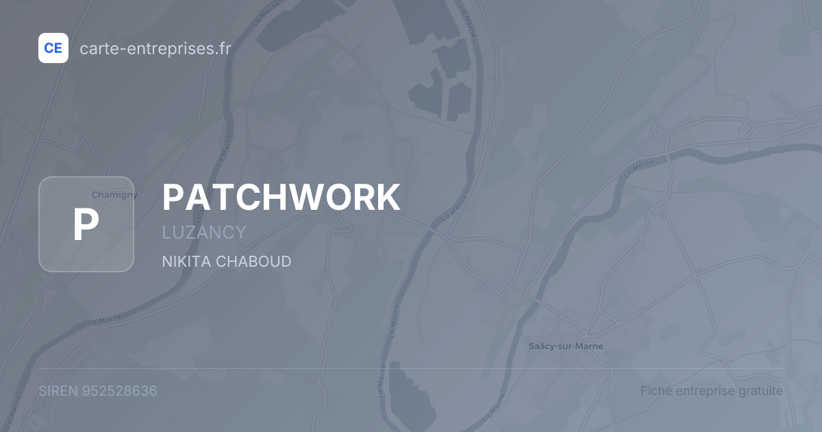 PATCHWORK — 952528636 — fiche entreprise