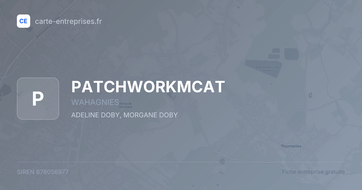 PATCHWORKMCAT — 878056977 — fiche entreprise