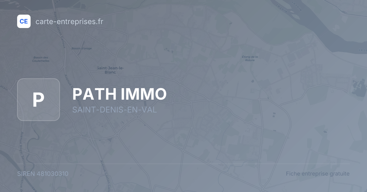 PATH IMMO — 481030310 — fiche entreprise