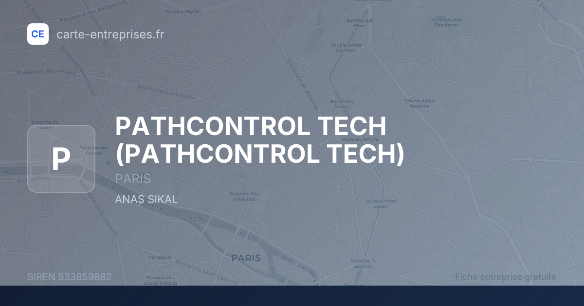 PATHCONTROL TECH — 533859682 — fiche entreprise