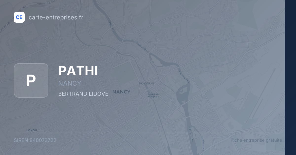 PATHI — 848073722 — fiche entreprise
