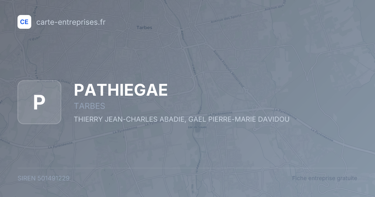 PATHIEGAE — 501491229 — fiche entreprise