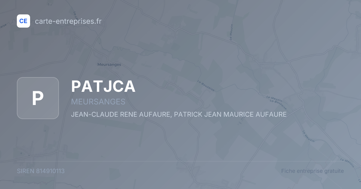 PATJCA — 814910113 — fiche entreprise
