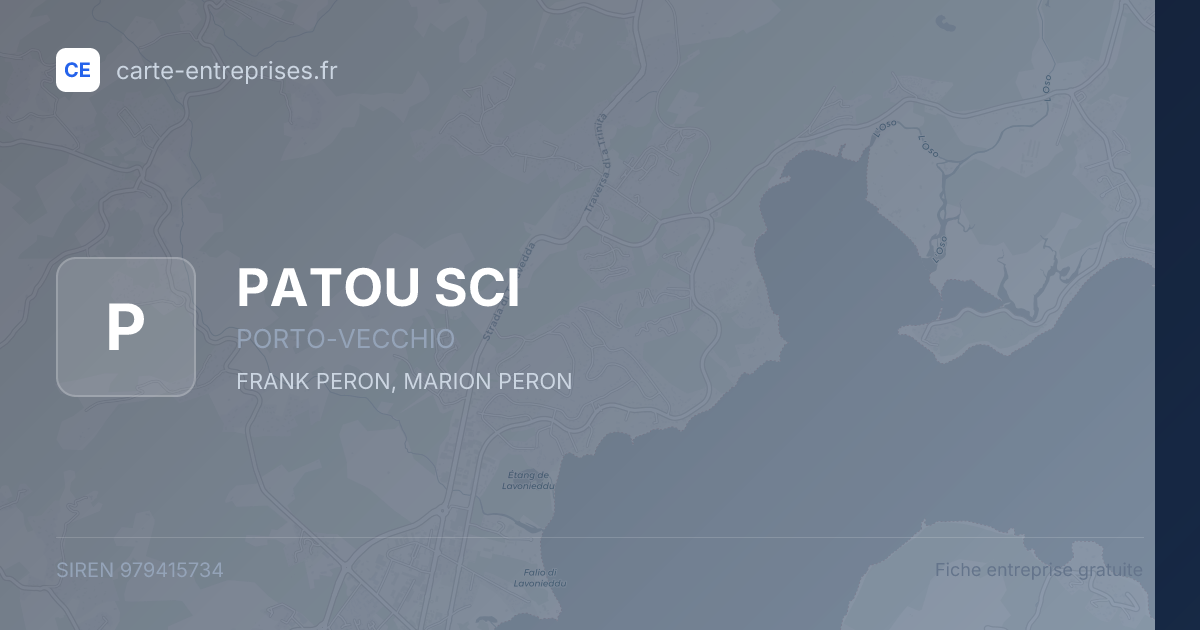 PATOU SCI — 979415734 — fiche entreprise