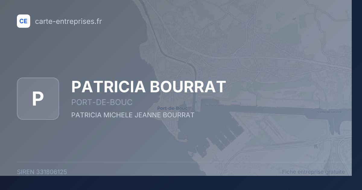 PATRICIA BOURRAT — 331806125 — fiche entreprise
