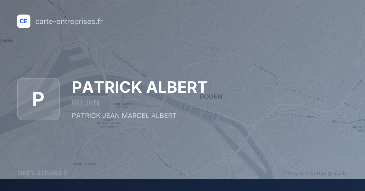 PATRICK ALBERT — 331526319 — fiche entreprise