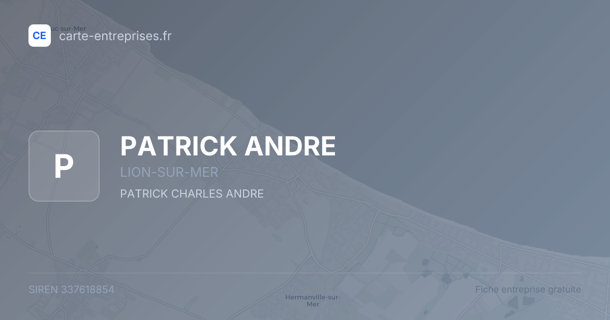 PATRICK ANDRE — 337618854 — fiche entreprise