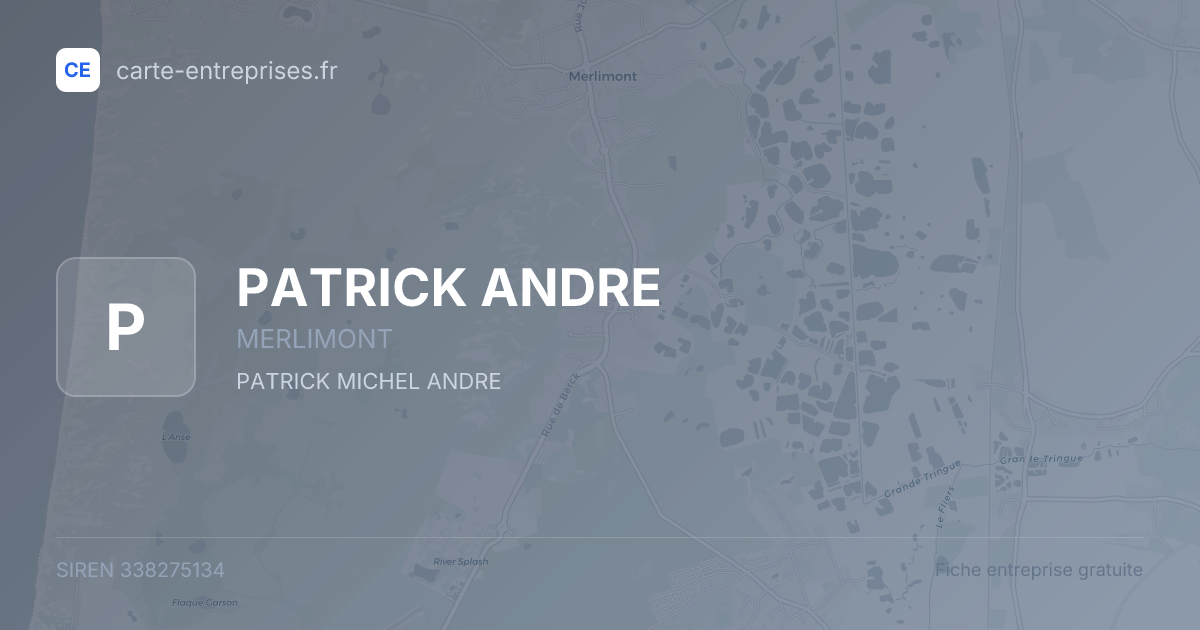 PATRICK ANDRE — 338275134 — fiche entreprise