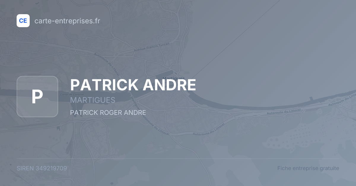 PATRICK ANDRE — 349219709 — fiche entreprise
