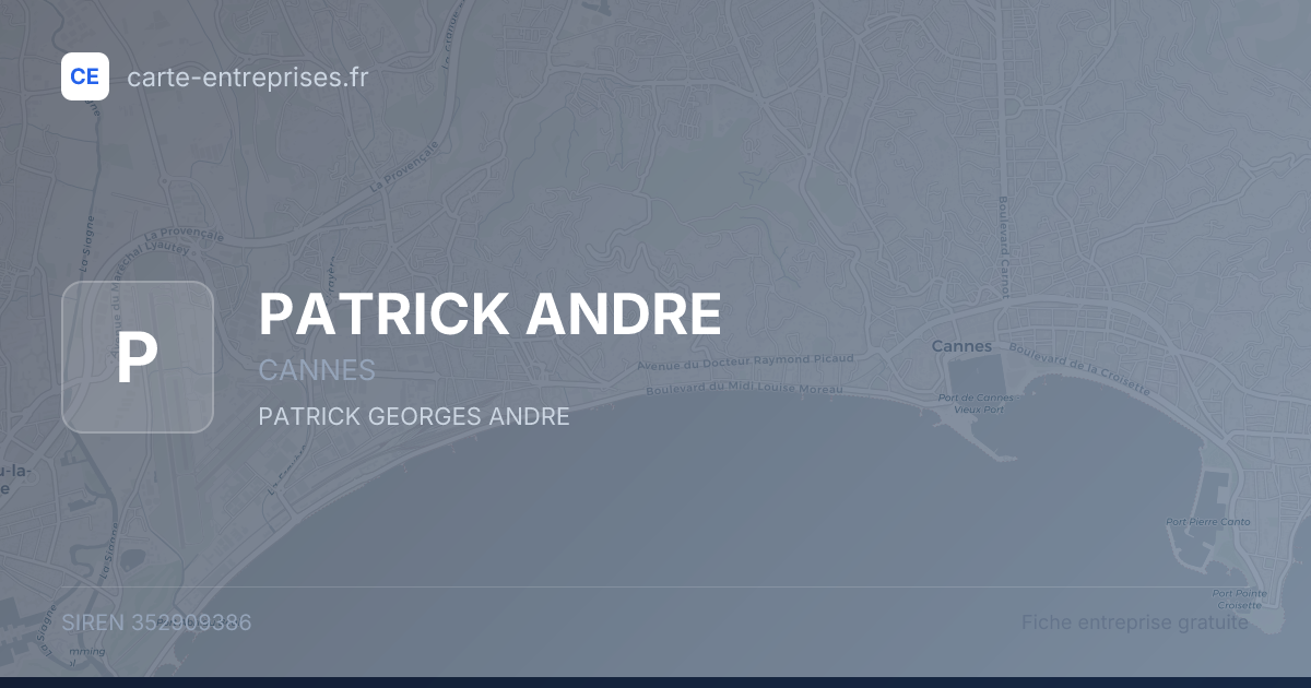 PATRICK ANDRE — 352909386 — fiche entreprise
