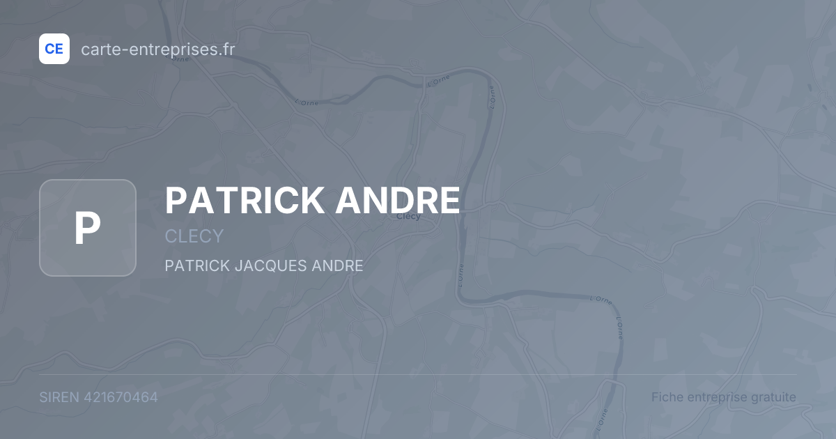 PATRICK ANDRE — 421670464 — fiche entreprise
