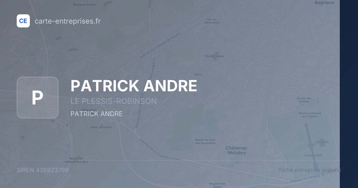 PATRICK ANDRE — 438923799 — fiche entreprise