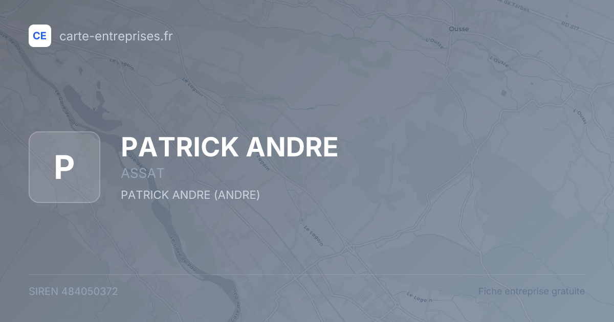 PATRICK ANDRE — 484050372 — fiche entreprise