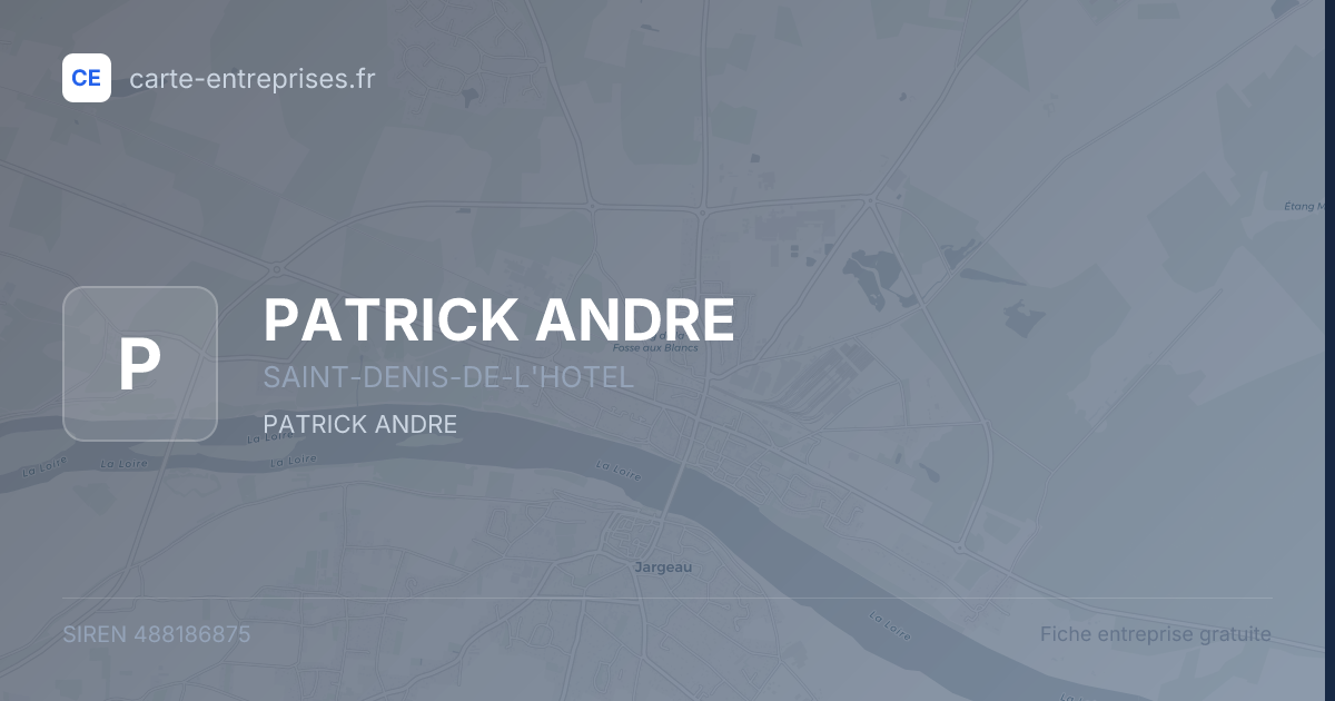 PATRICK ANDRE — 488186875 — fiche entreprise