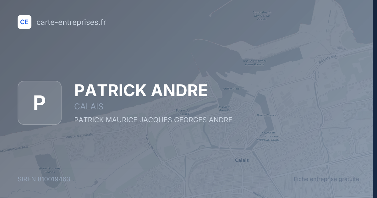 PATRICK ANDRE — 810019463 — fiche entreprise