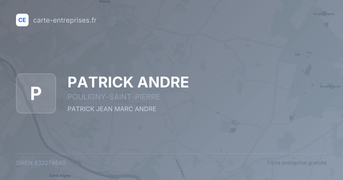 PATRICK ANDRE — 932274640 — fiche entreprise