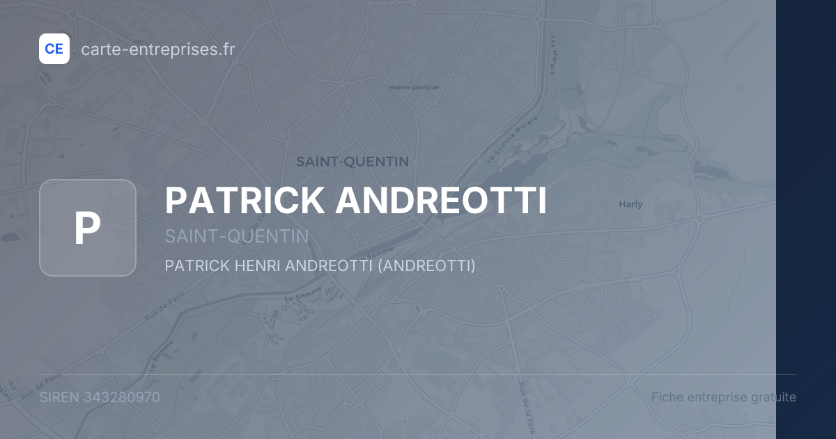 PATRICK ANDREOTTI — 343280970 — fiche entreprise