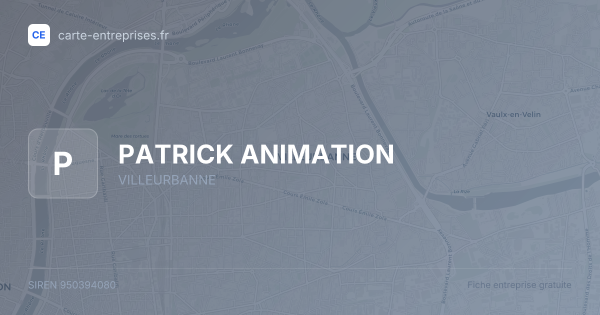 PATRICK ANIMATION — 950394080 — fiche entreprise