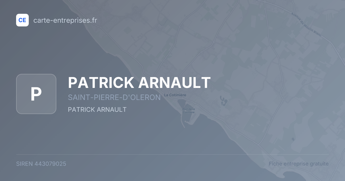 PATRICK ARNAULT — 443079025 — fiche entreprise