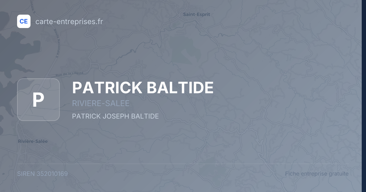 PATRICK BALTIDE — 352010169 — fiche entreprise