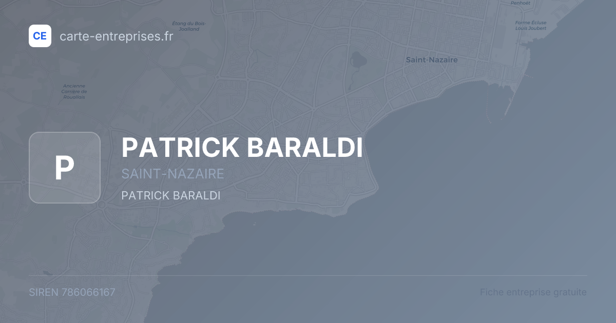 PATRICK BARALDI — 786066167 — fiche entreprise