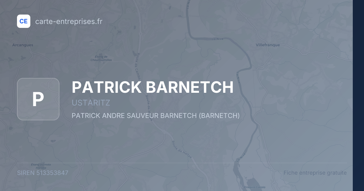 PATRICK BARNETCH — 513353847 — fiche entreprise